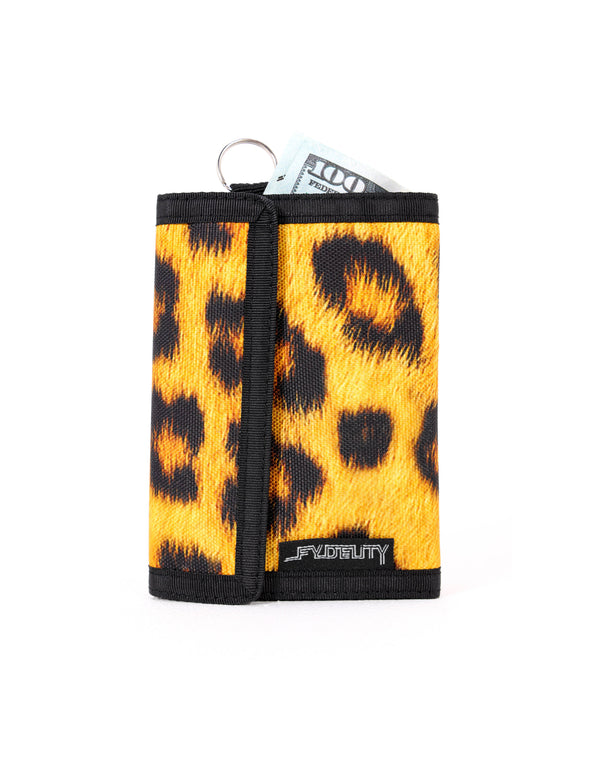 80709: 80's Wallet |Bi-Fold w/ RFID Wireless Data Theft Protection |LEOPARD