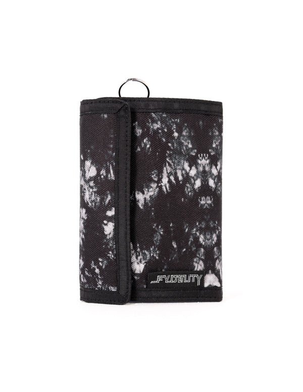 80710: 80's Wallet |Bi-Fold w/ RFID Wireless Data Theft Protection |BLACK TYEDYE
