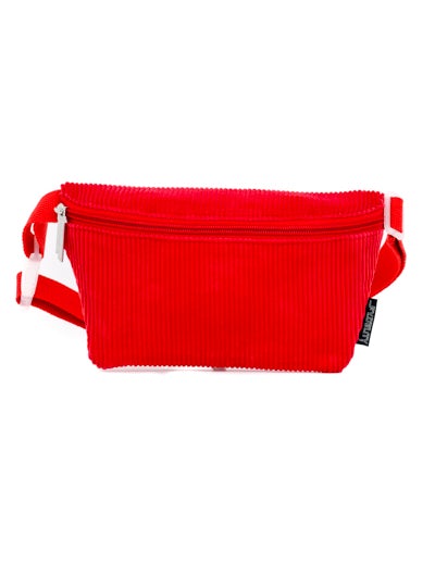 83750: Fanny Pack |Ultra-Slim| Corduroy Red