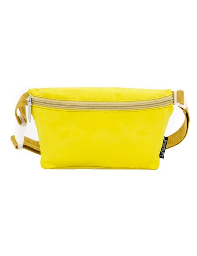 83736: Fanny Pack |Ultra-Slim| Faux Suede Acid