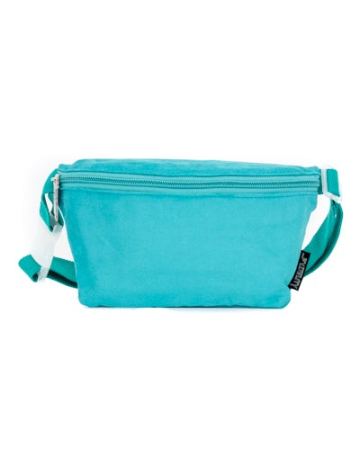 83739: Fanny Pack |Ultra-Slim| Faux Suede Turquiois