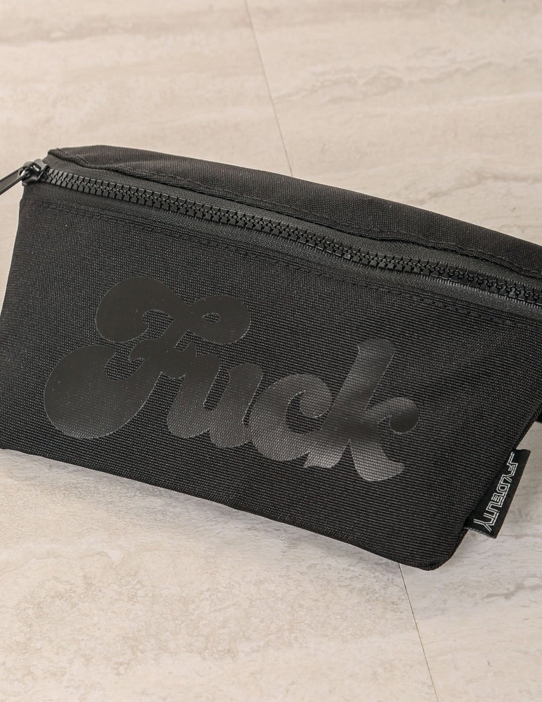 83023: Fanny Pack | Ultra Slim| WERDS Fuck Black & Black