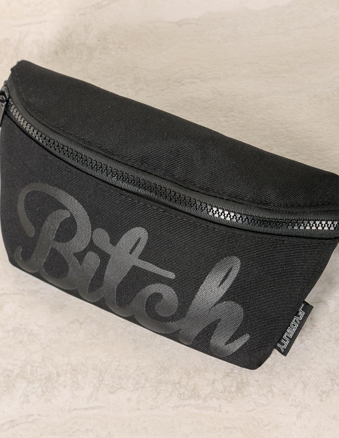 83024: Fanny Pack | Ultra Slim| WERDS Bitch Black & Black