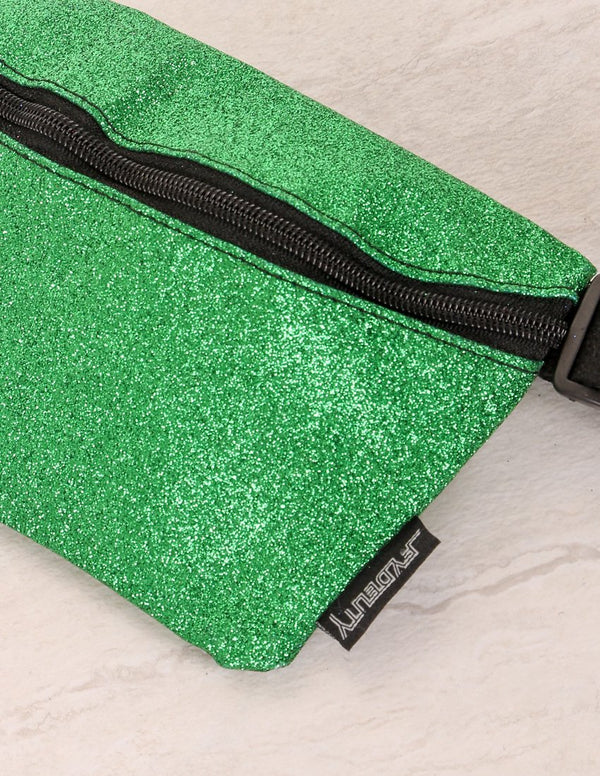 83135: Fanny Pack |Ultra Slim| Dazzler Green Glitter