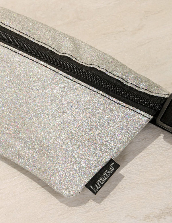 83137: Fanny Pack |Ultra Slim| Dazzler Silver Glitter
