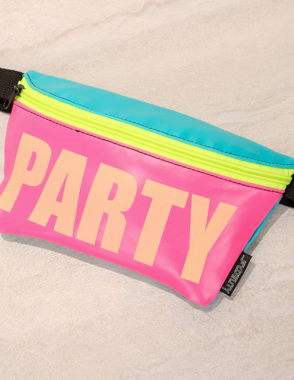 83144: Fanny Pack |Ultra-Slim Skinny Low-Profile Belt Bum Bag |WERDS Glow in the Dark PARTY