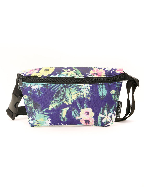 83176: Fanny Pack |Ultra Slim| Blue Floral