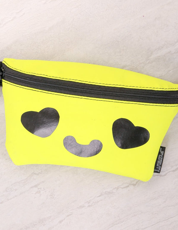 83385: Fanny Pack |Ultra-Slim Skinny Low-Profile Belt Bum Bag |FRIENDS HEART EYES