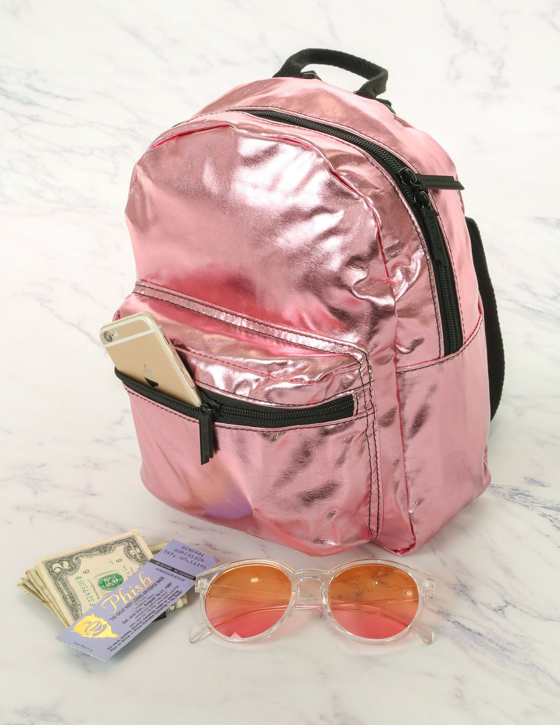 86204: FYDELITY- Mini Backpack: METALLIC Pink