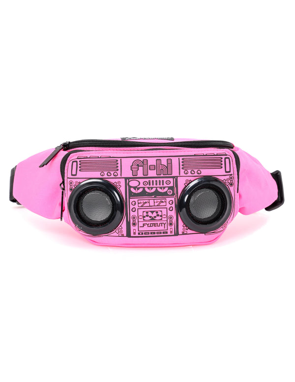 87286: FI-HI Bluetooth Speaker Bum Bag | Pink Boom Box