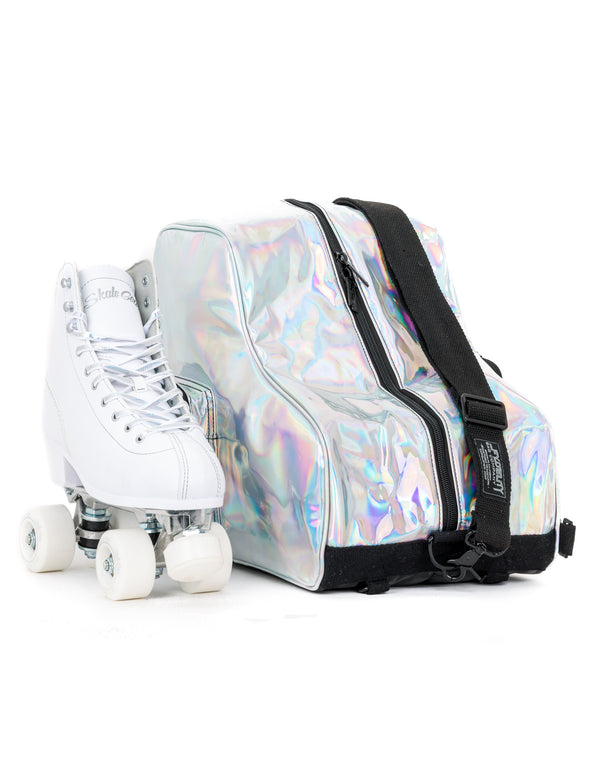 98151: Freewheelin' Roller Skate Bag Pack | Laser Silver