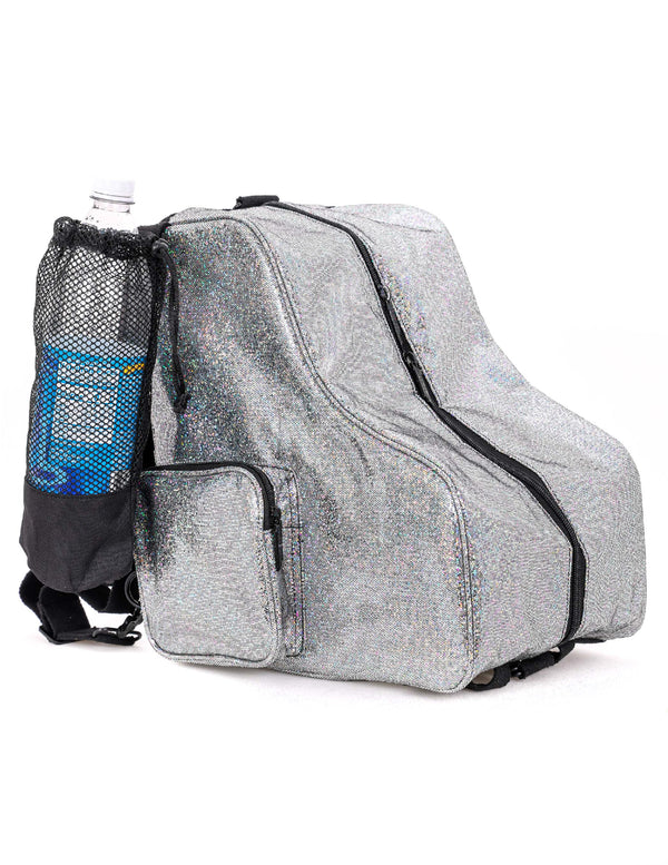 98163: Freewheelin' Roller Skate Bag Pack | Glam Glitter Rainbow Silver